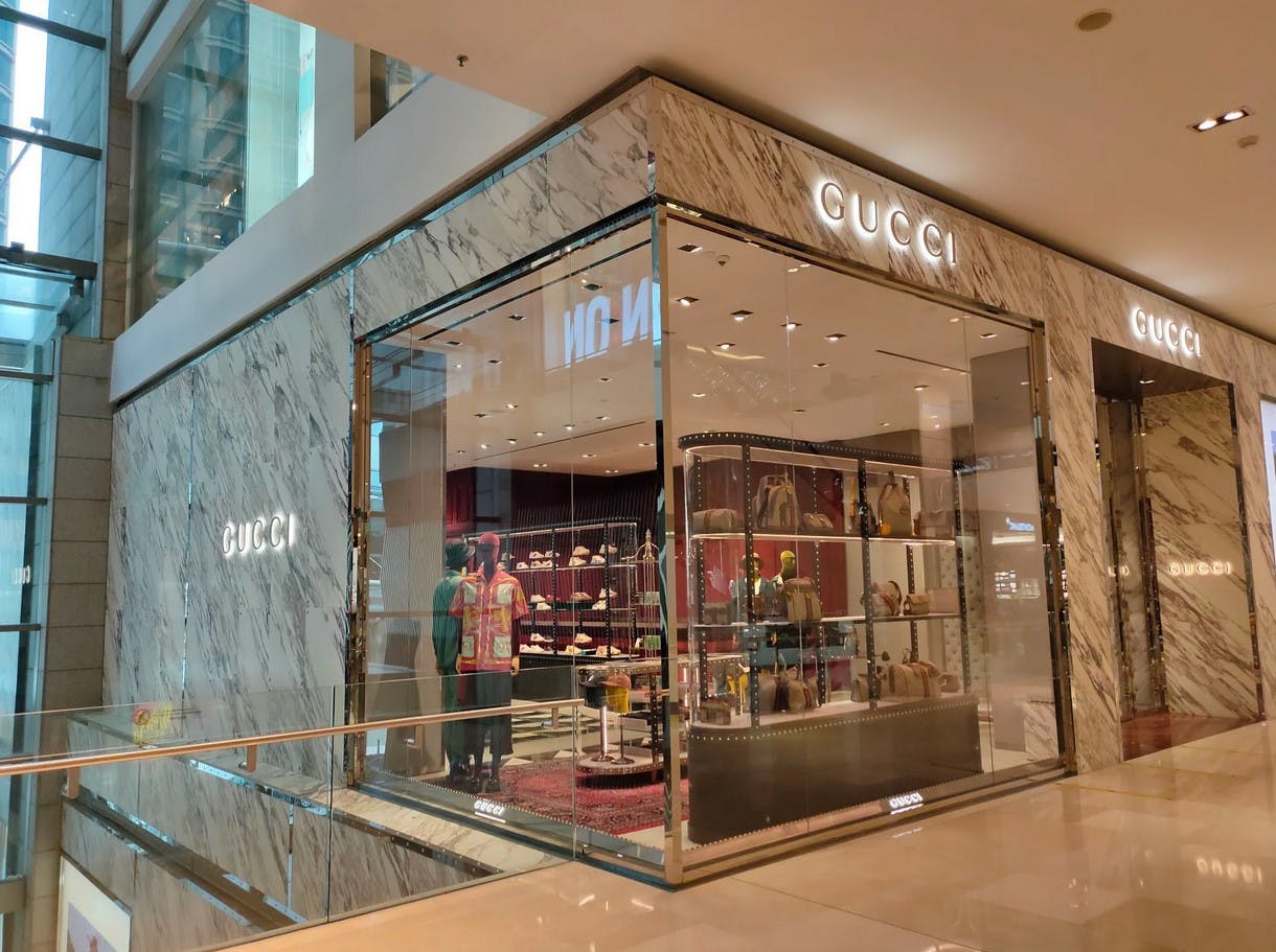 gucci retail ecler audio system
